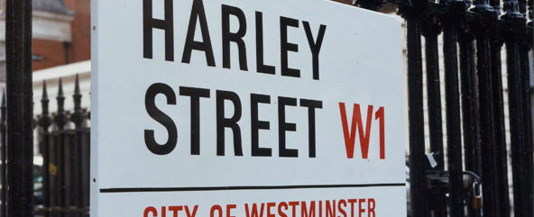 Harley street street sign